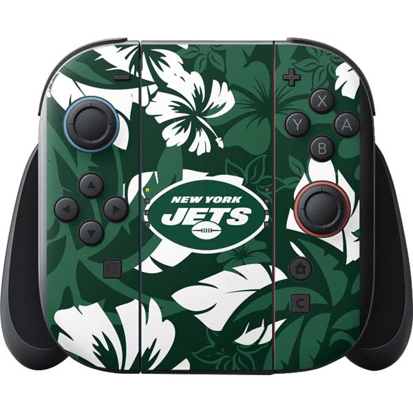 NFL New York Jets Tropical Print Nintendo Switch 2 (2025) with Joy-Con Skin