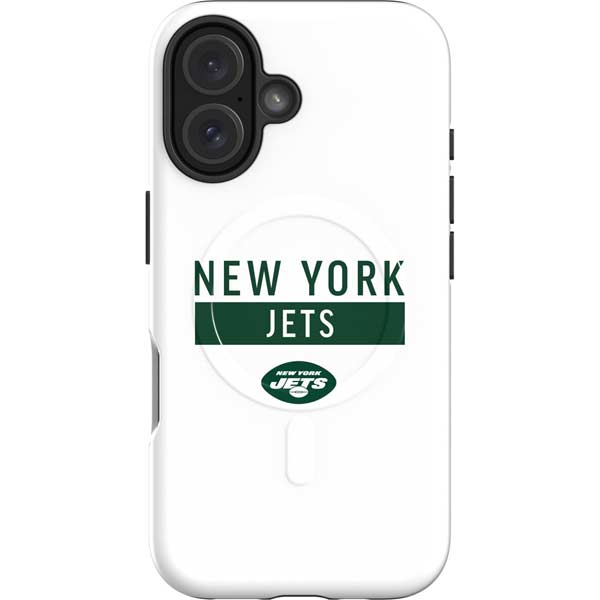 NFL New York Jets White Performance Series iPhone 16 Magsafe Impact Case