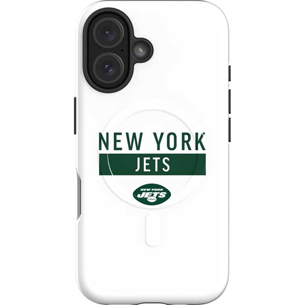 NFL New York Jets White Performance Series iPhone 16 Plus Magsafe Impact Case