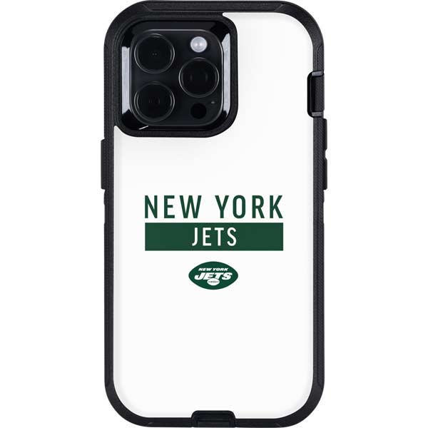 NFL New York Jets White Performance Series Otterbox Defender iPhone Skin