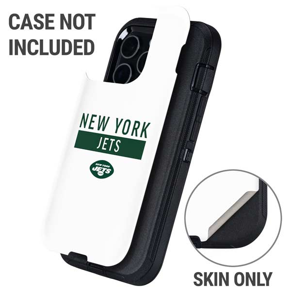 NFL New York Jets White Performance Series Otterbox Defender iPhone Skin