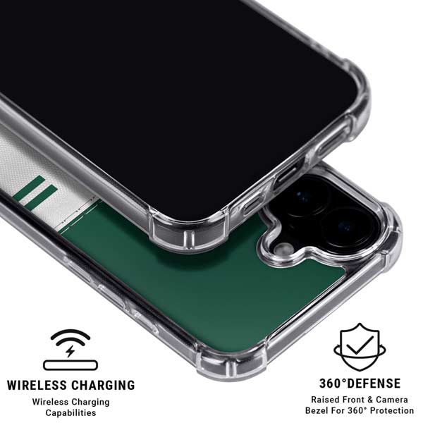 NFL New York Jets White Striped iPhone 17 MagSafe Case