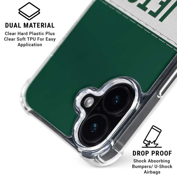 NFL New York Jets White Striped iPhone 17 MagSafe Case