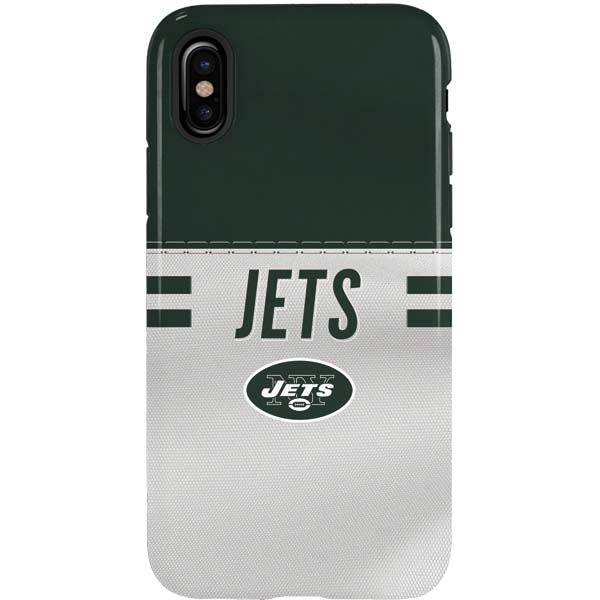 NFL New York Jets White Striped iPhone XS Pro Case