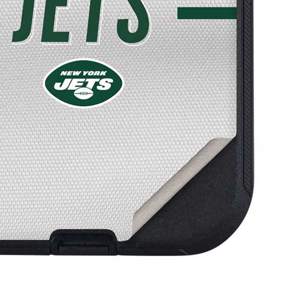 NFL New York Jets White Striped Otterbox Defender iPhone Skin