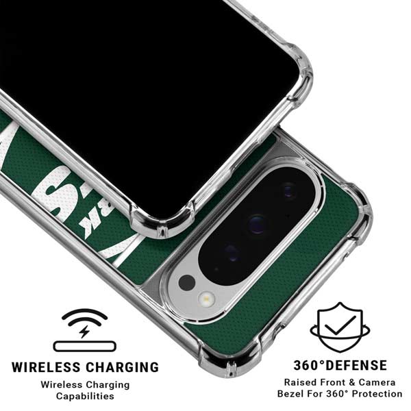 NFL New York Jets Zone Block Google Pixel 10 Pro XL Clear Case