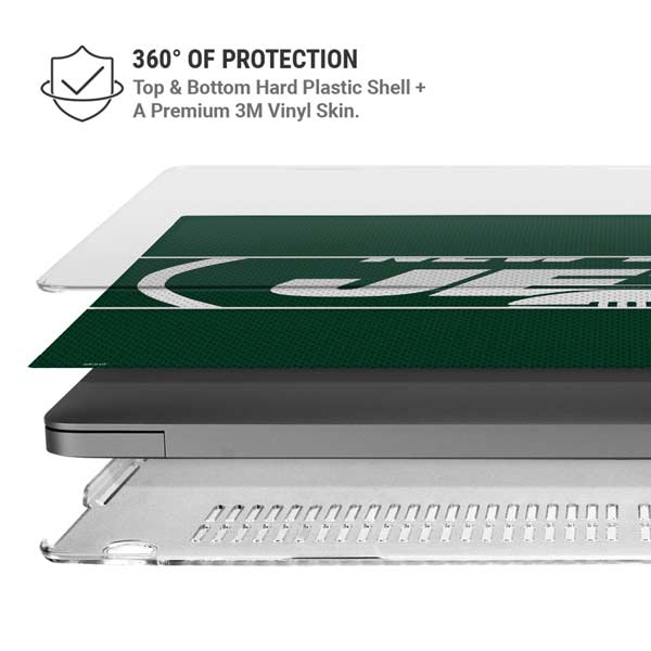 NFL New York Jets Zone Block MacBook Pro 14in (2021-24) Case plus Skin
