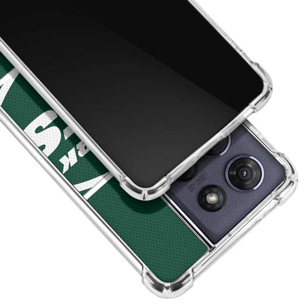 NFL New York Jets Zone Block Moto G 5G (2025) Clear Case