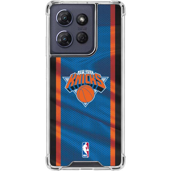 NBA New York Knicks Away Jersey Moto G 5G (2025) Clear Case