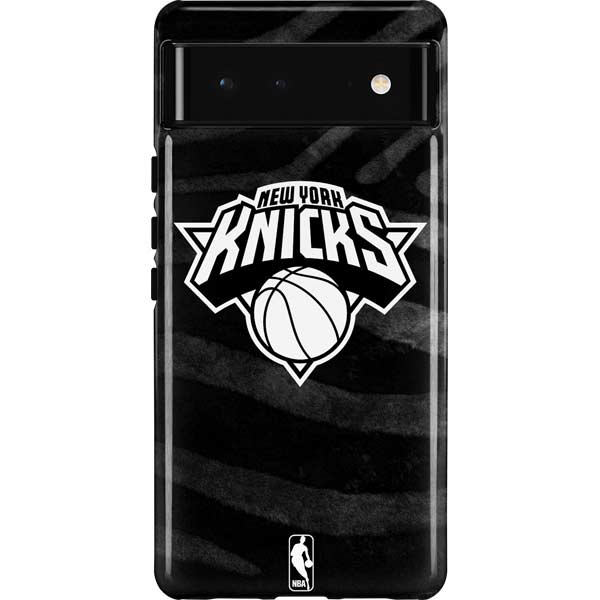 NBA New York Knicks Black Animal Print Pixel Cases