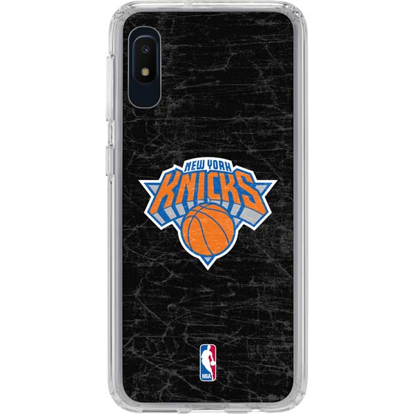 NBA New York Knicks Black Secondary Logo Galaxy Cases