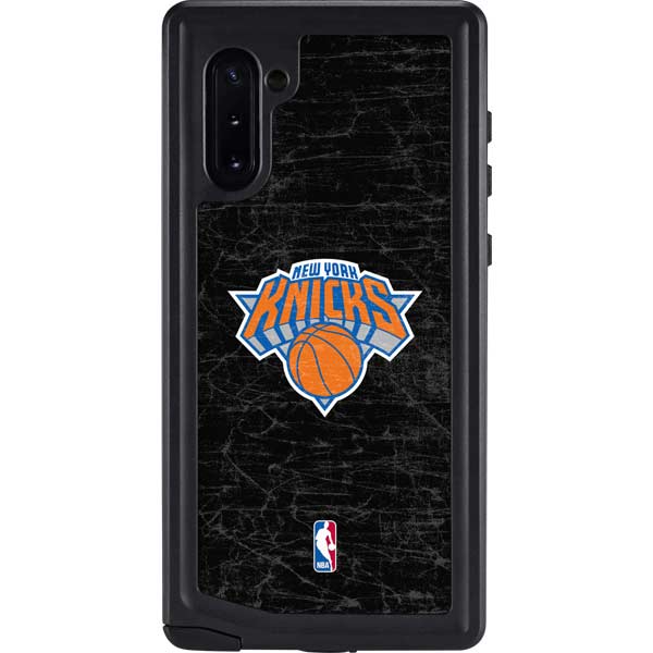 NBA New York Knicks Black Secondary Logo Galaxy Cases