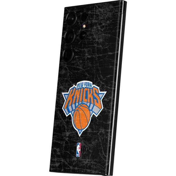 NBA New York Knicks Black Secondary Logo Galaxy Skins