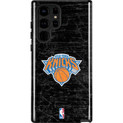 NBA New York Knicks Black Secondary Logo Galaxy Cases