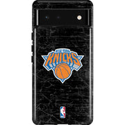 NBA New York Knicks Black Secondary Logo Pixel Cases