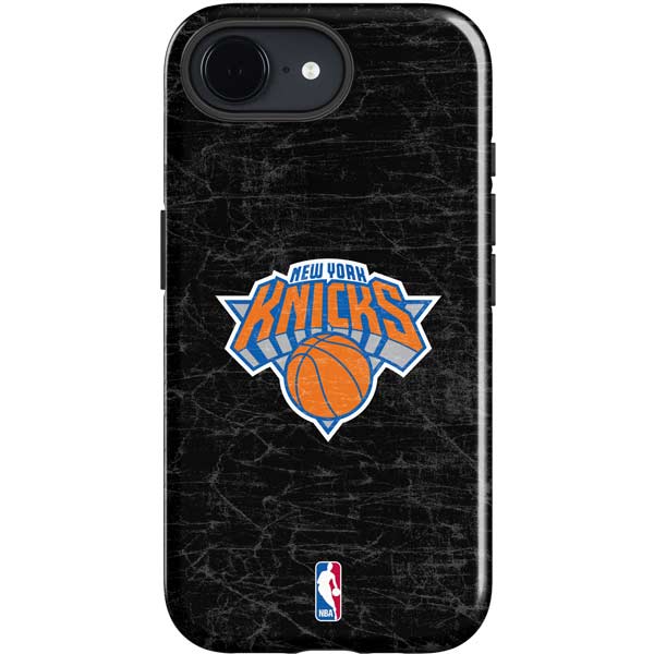 NBA New York Knicks Black Secondary Logo iPhone 16e Impact Case