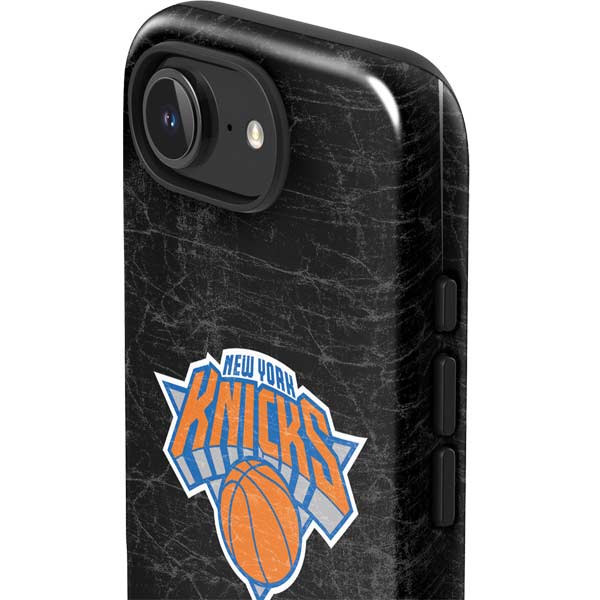 NBA New York Knicks Black Secondary Logo iPhone 16e Impact Case
