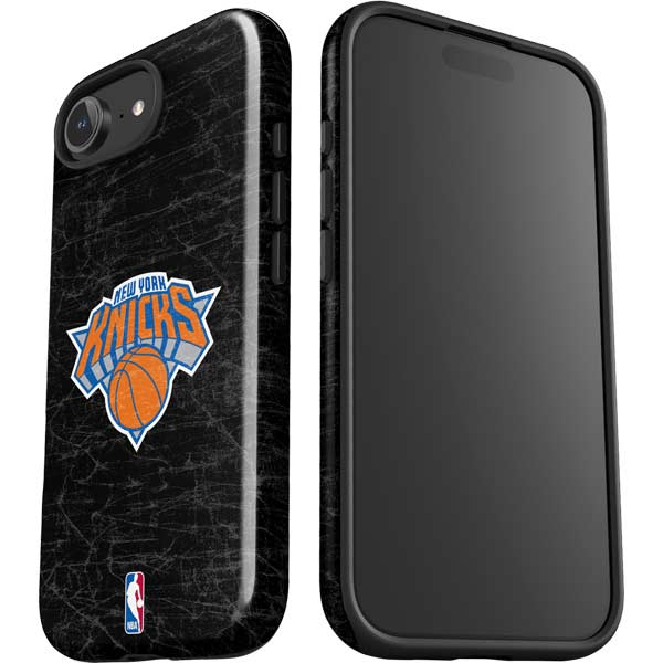 NBA New York Knicks Black Secondary Logo iPhone 16e Impact Case