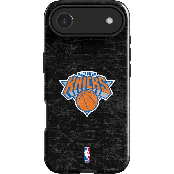 NBA New York Knicks Black Secondary Logo iPhone 17 Air Impact Case