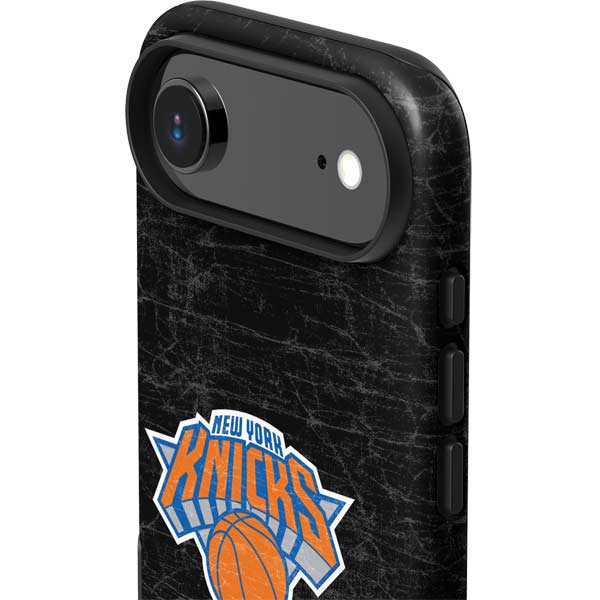 NBA New York Knicks Black Secondary Logo iPhone 17 Air Impact Case