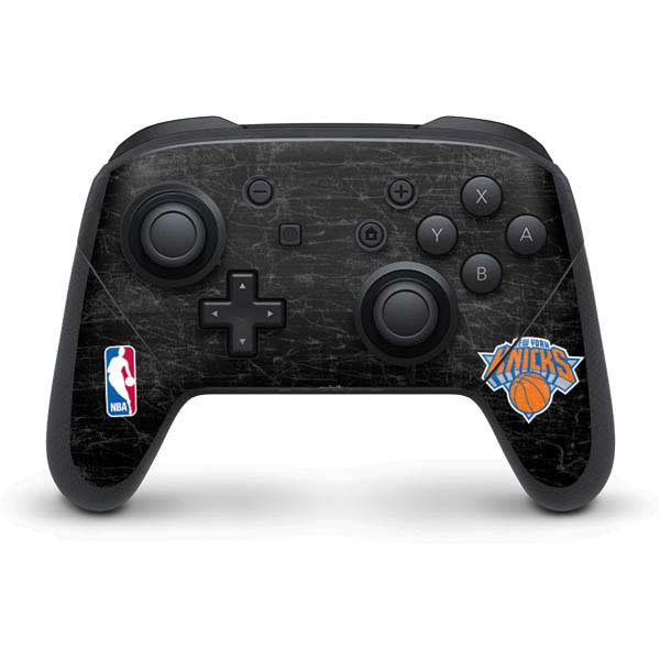 NBA New York Knicks Black Secondary Logo Nintendo Skins