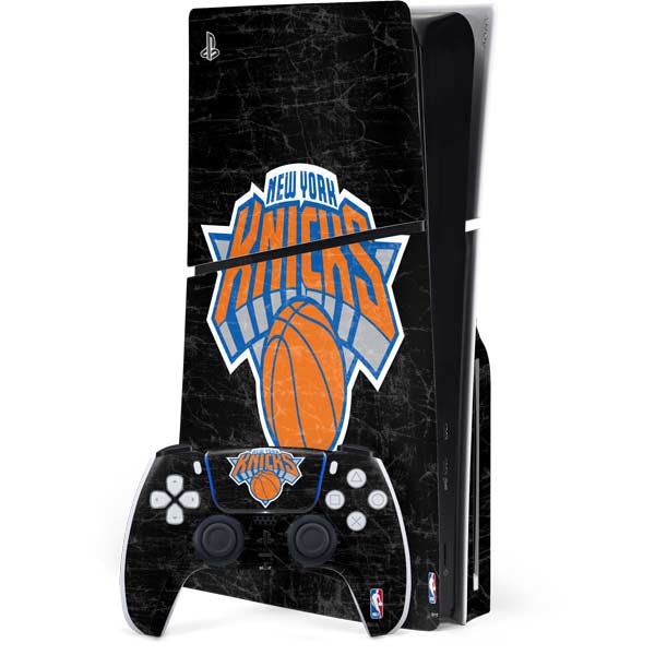 NBA New York Knicks Black Secondary Logo PlayStation PS5 Skins