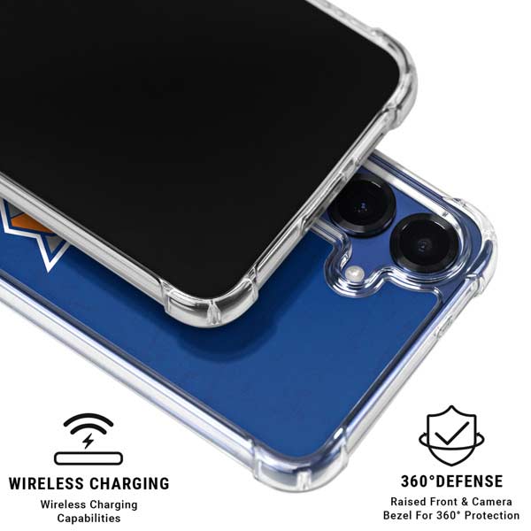 NBA New York Knicks Distressed Galaxy S25 Plus Clear Case
