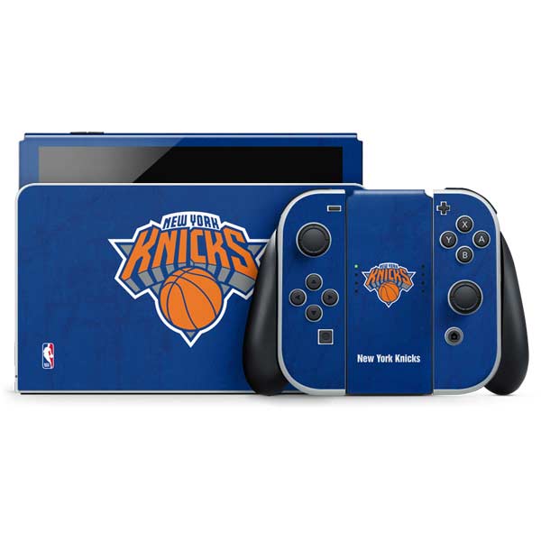 NBA New York Knicks Distressed Nintendo Switch OLED (2021) Skin