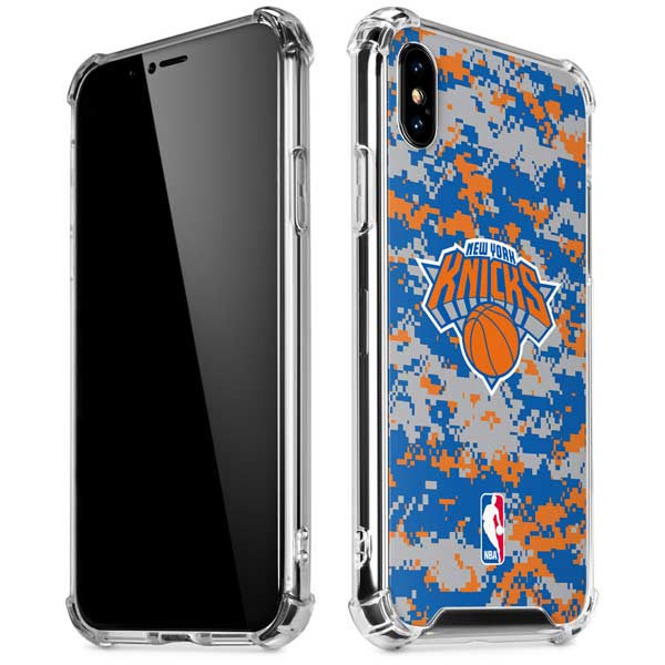 NBA New York Knicks Digi Camo iPhone X/XS Clear Case