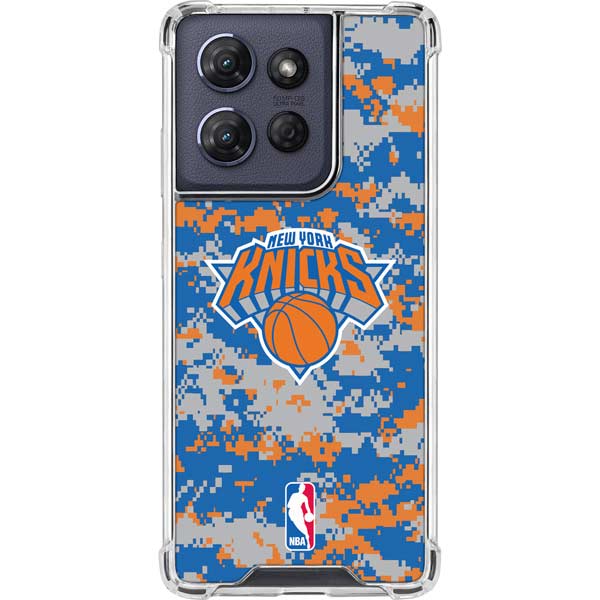 NBA New York Knicks Digi Camo Moto G 5G (2025) Clear Case