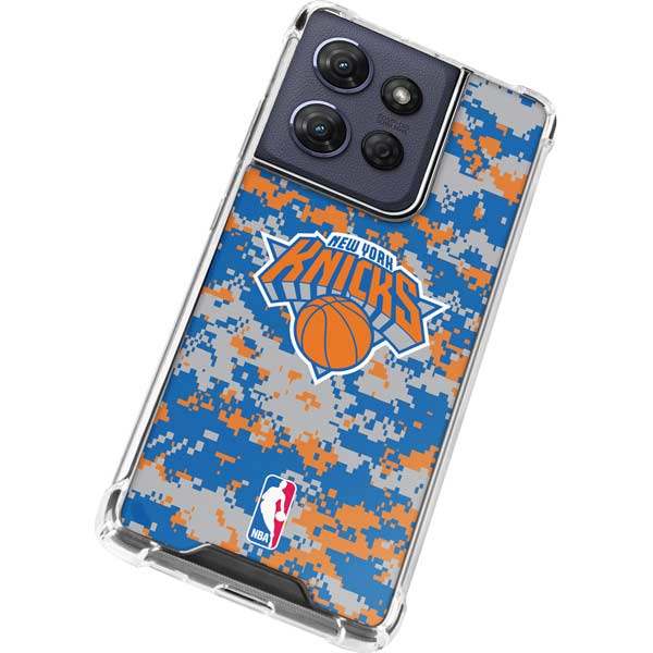 NBA New York Knicks Digi Camo Moto G 5G (2025) Clear Case