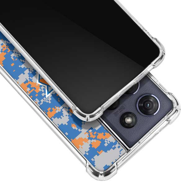 NBA New York Knicks Digi Camo Moto G 5G (2025) Clear Case