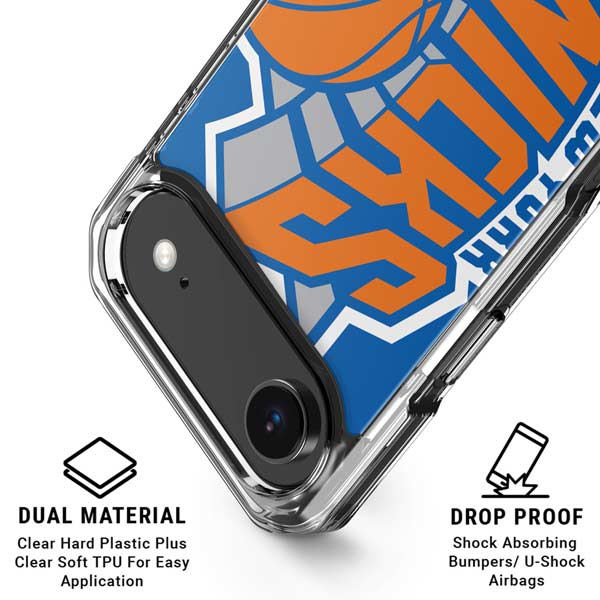 NBA New York Knicks Large Logo iPhone 17 Air Clear Case