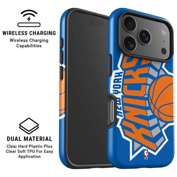NBA New York Knicks Large Logo iPhone 17 Pro Max Magsafe Impact Case