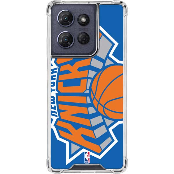 NBA New York Knicks Large Logo Moto G Power 5G (2025) Clear Case