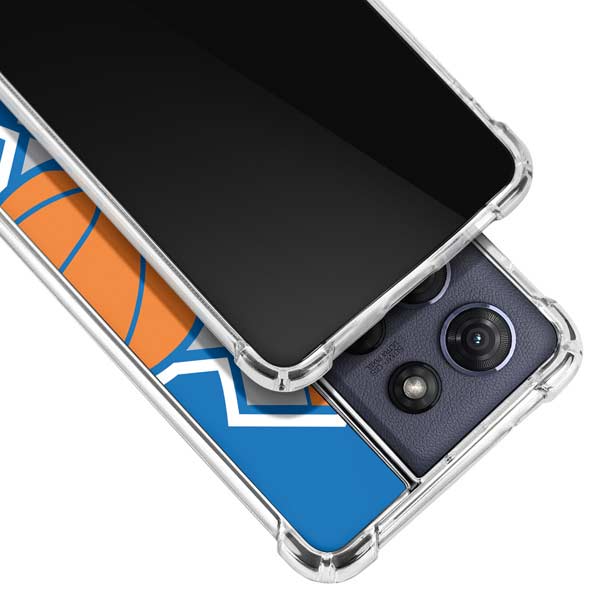 NBA New York Knicks Large Logo Moto G Power 5G (2025) Clear Case