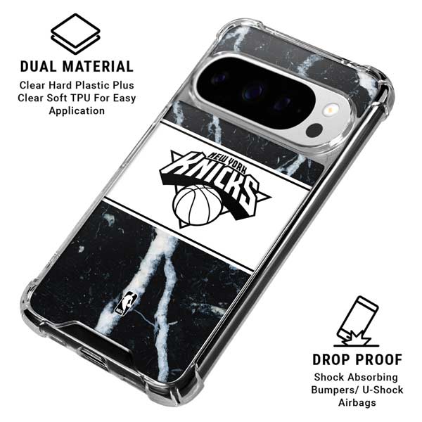 NBA New York Knicks Marble Google Pixel 10 Pro Clear Case