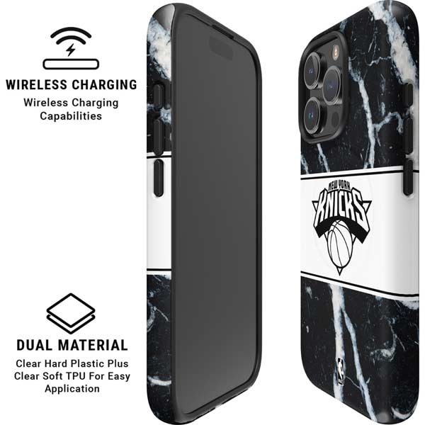NBA New York Knicks Marble iPhone 16 Pro Max Magsafe Impact Case