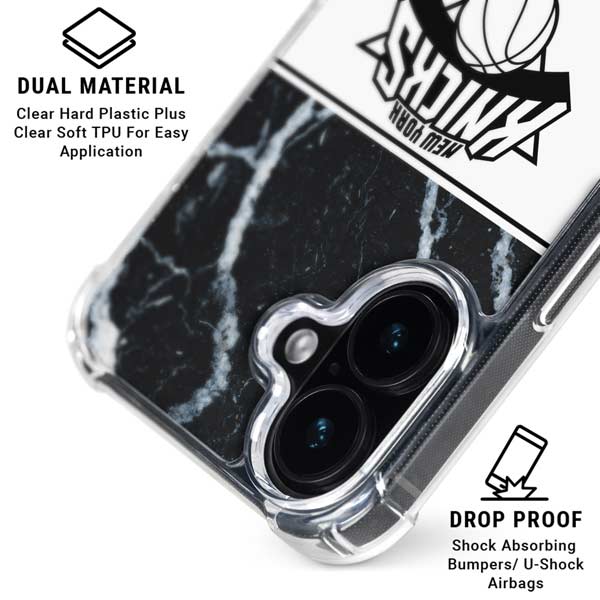 NBA New York Knicks Marble iPhone 17 Clear Case