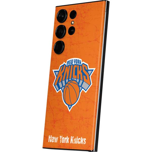 NBA New York Knicks Orange Primary Logo Galaxy Skins