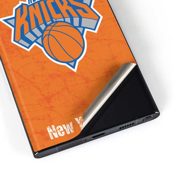 NBA New York Knicks Orange Primary Logo Galaxy Skins