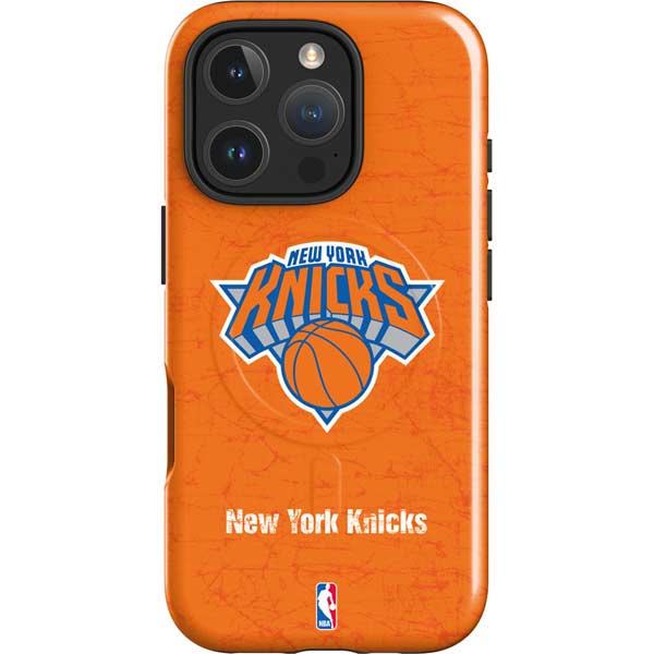 NBA New York Knicks Orange Primary Logo iPhone 16 Pro Magsafe Impact Case