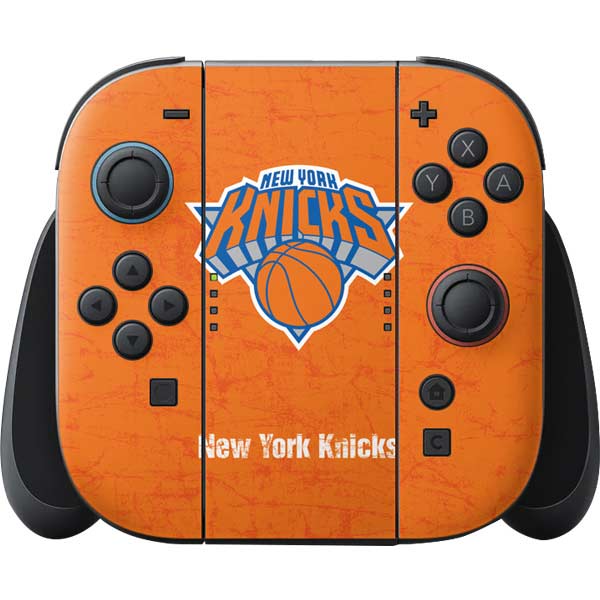NBA New York Knicks Orange Primary Logo Nintendo Skins