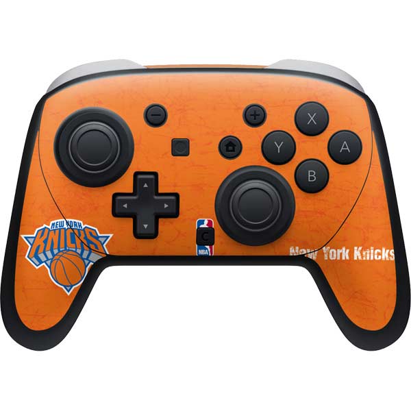 NBA New York Knicks Orange Primary Logo Nintendo Skins