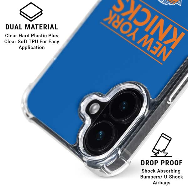 NBA New York Knicks Standard - Blue iPhone 17 Clear Case