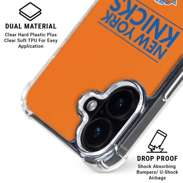 NBA New York Knicks Standard - Orange iPhone 17 Clear Case