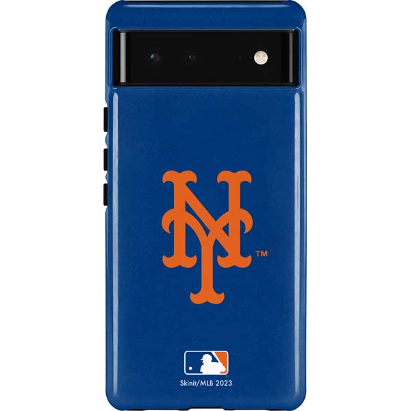 MLB New York Mets - Solid Distressed Pixel Cases