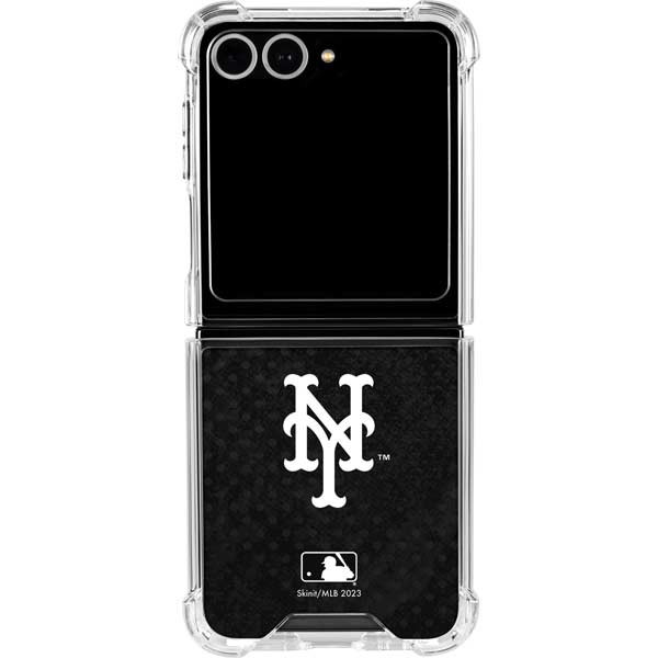 MLB New York Mets Dark Wash Galaxy Z Flip7 Clear Case
