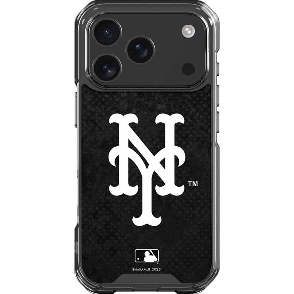 MLB New York Mets Dark Wash iPhone 17 Pro Clear Case