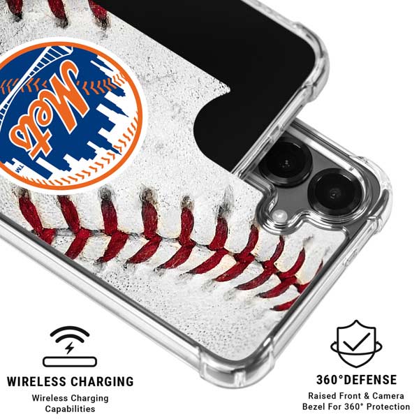 MLB New York Mets Game Ball Galaxy S26 Plus Clear Case
